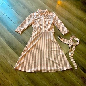 Daniel Cremieux Striped Shirt Dress